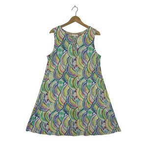 IVY LANE Multi Color Sleeveless Swing Dress Size Large